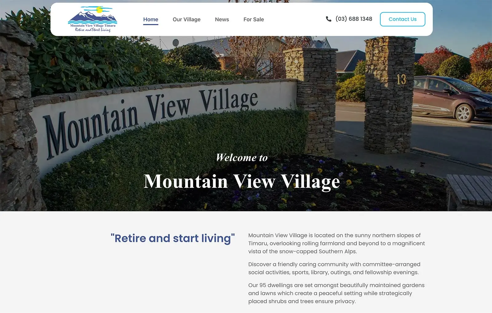 Mountain View Village website